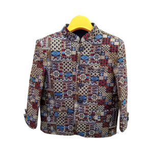 PrintCultr Kids Printed Single Breasted Casual Blazer (Multicolor)